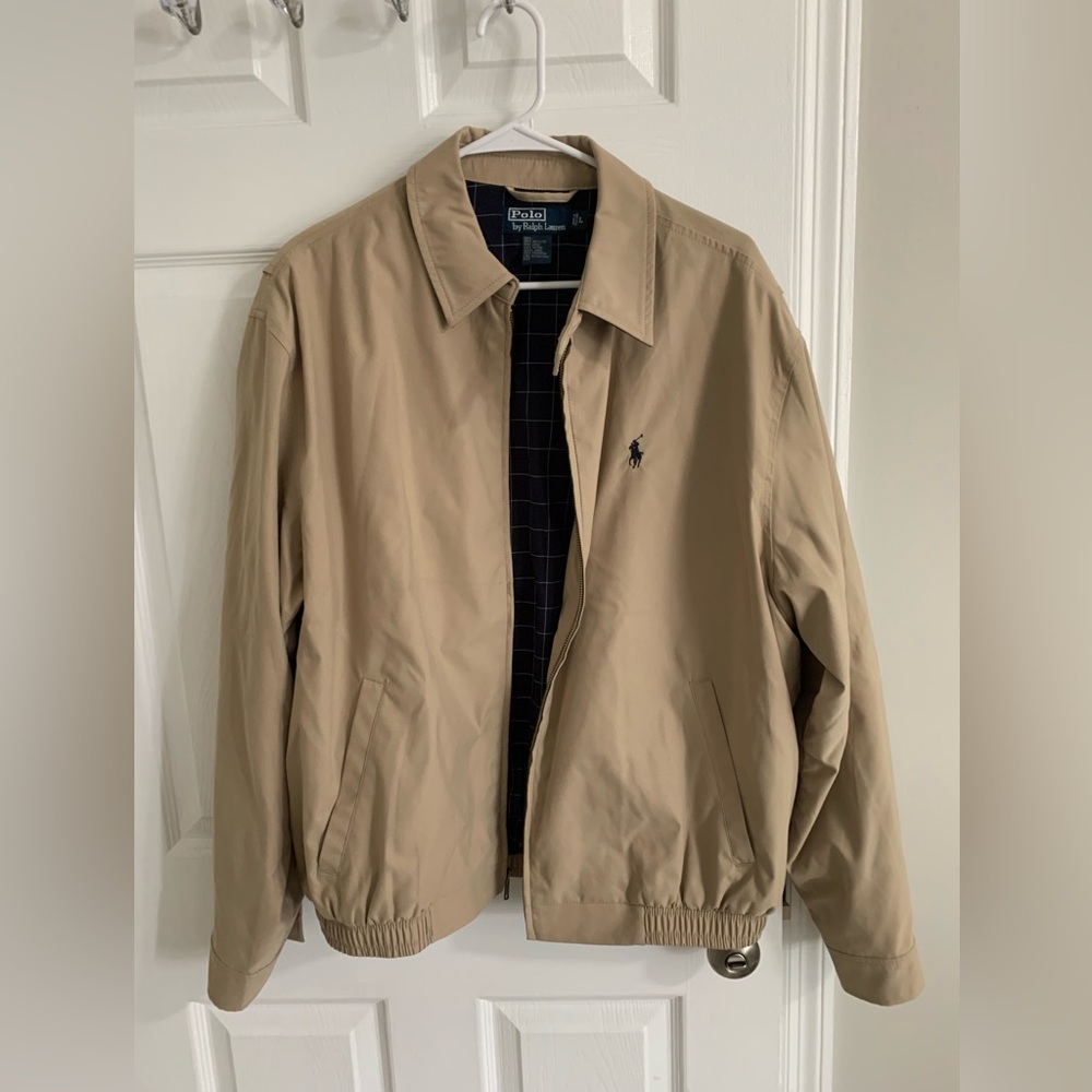 Ralph Lauren Polo Tan zip up jacket